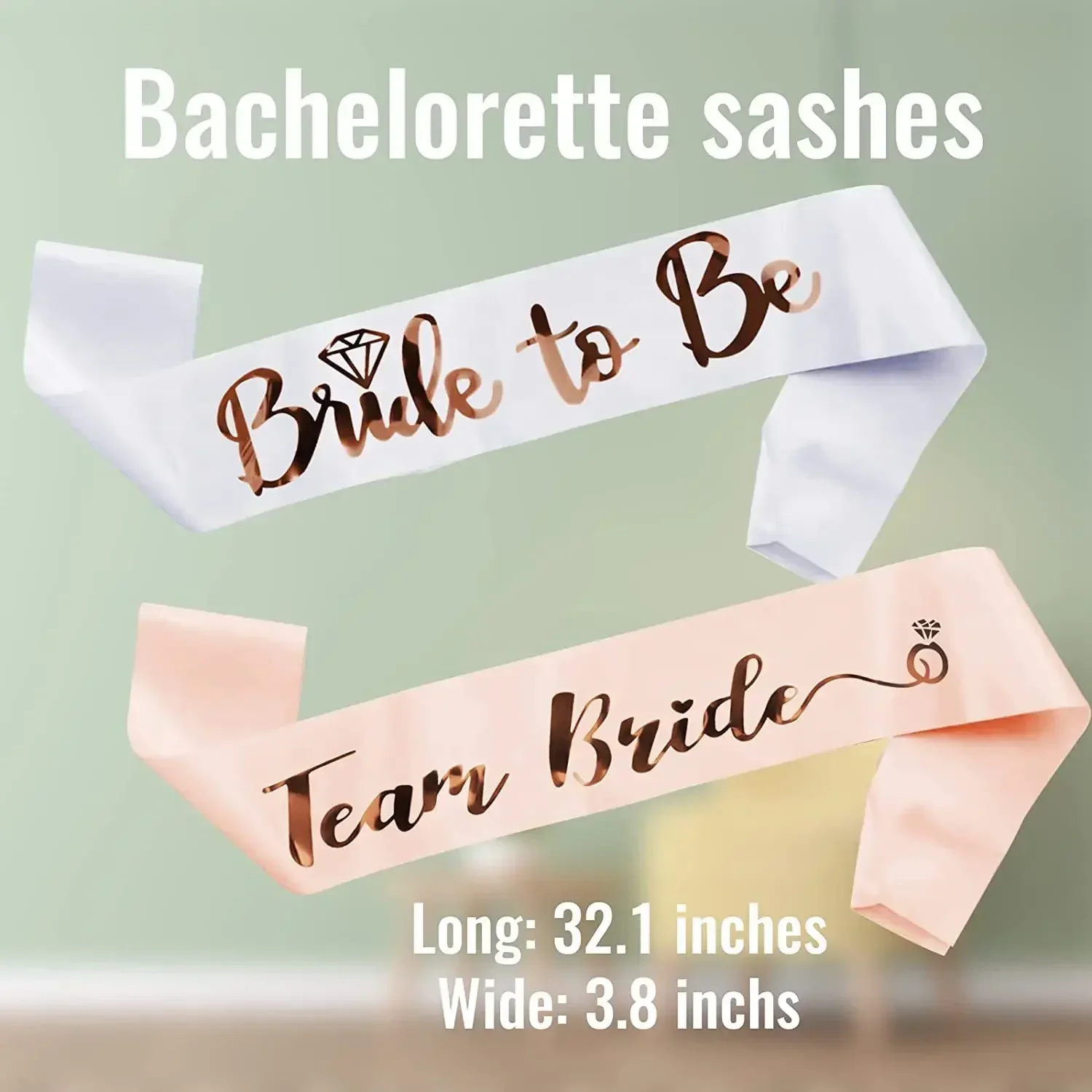 1 세트 로즈 골드 팀 신부 결혼식 독신 파티 암탉 파 - Bride Tribe Sash 리뷰 및 가격