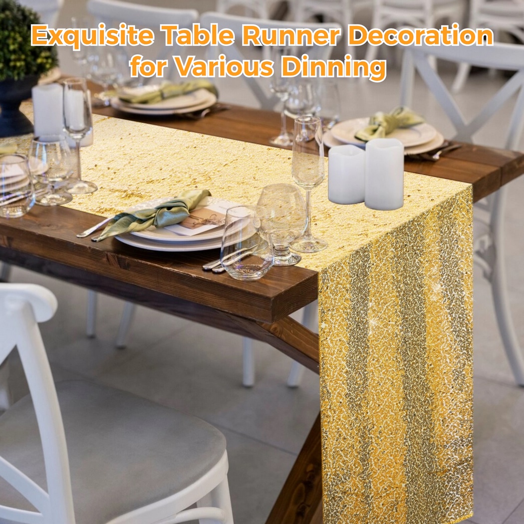 2개 11.8x47.2인치 직사각형 글리터 스팽글 테이 - Table Runner Sequin 리뷰 및 가격