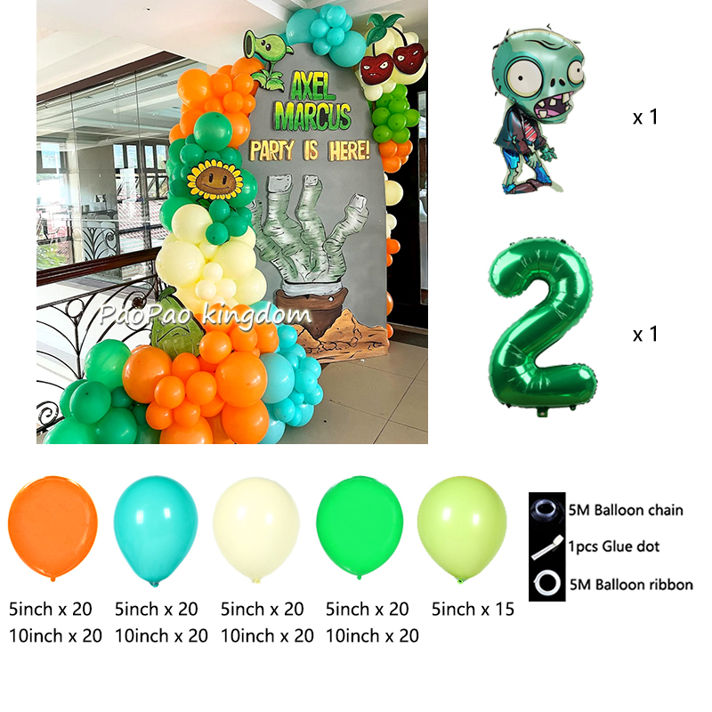 PVZ 테마 풍선 아치 가랜드 키트 풍선 DIY 장식  - Wedding Day Supply Kit 리뷰 및 가격