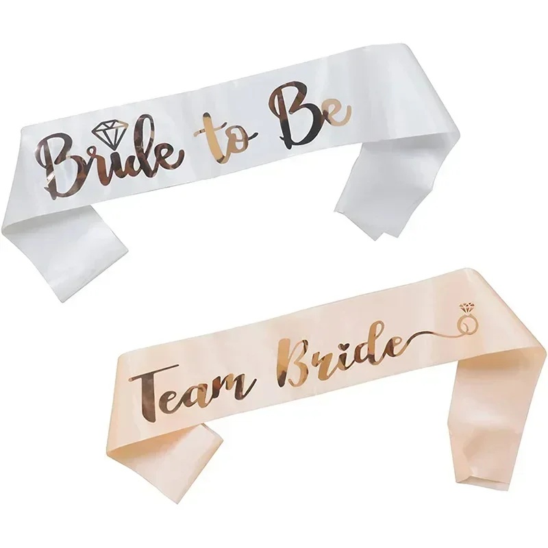 1세트 신부 새시 로즈골드 디자인 팀 브라이드 투 비  - Bride Tribe Sash 리뷰 및 가격